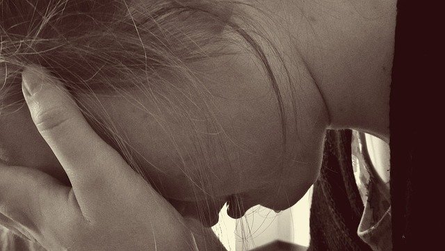 woman, desperate, sad, tears, cry, depression, grief, despair, hopeless, loss, head, hand, keep, bent, defenseless, alone, separation, broken heart, suicidal, dispute, stress, teenager, failure at school, bullying, disease, diagnosis, pray